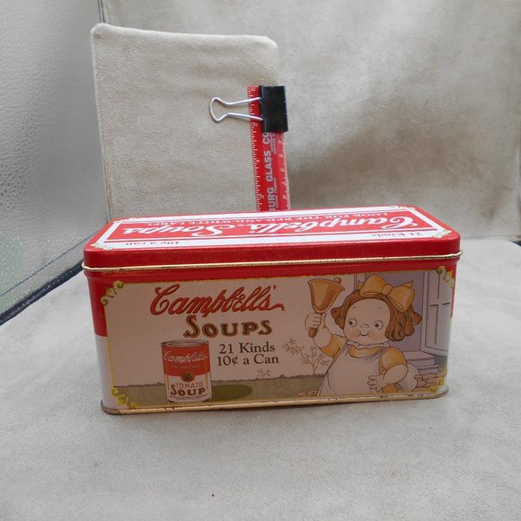 1996 Campbell's Soup Girl w/Bell Collectible Tin Bristolware - Picture 3 of 6